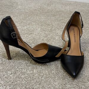 Lucky Brand Black and Tan Women's Heels